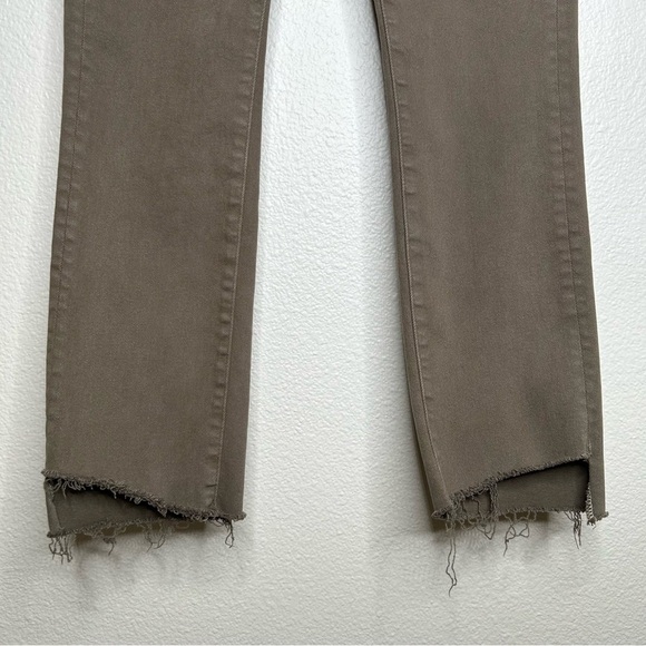 Mother High Waisted Rascal Ankle Step Fray jeans Capers 27 - Picture 8 of 16